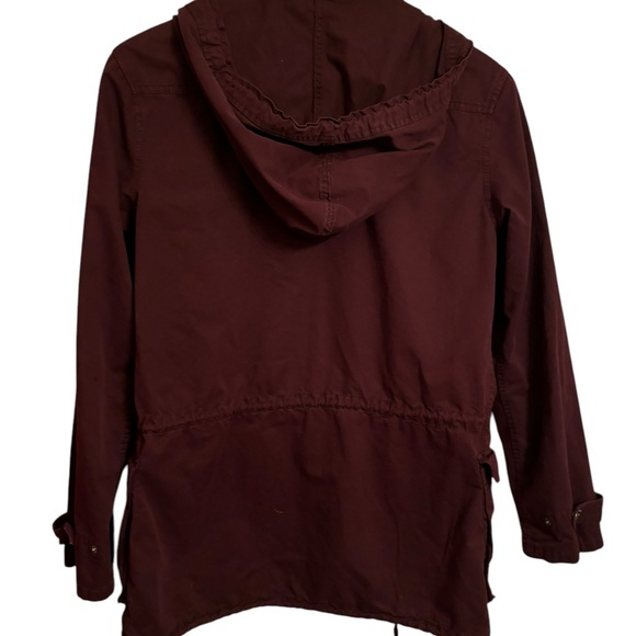 Burgundy Buffalo David Britton womens Jacket XS/TP cotton Rayon blend - Picture 2 of 5